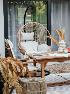 Hangesessel Mit Gestell O 97 Cm Rattan Naturlich Aspio