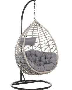 Hangesessel Mit Gestell O 97 Cm Rattan Grau Arsita