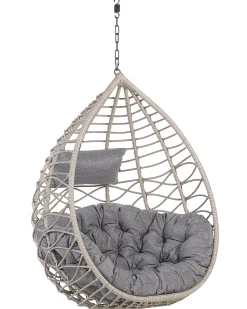 Hangesessel Mit Gestell O 97 Cm Rattan Grau Arsita