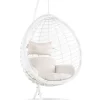 Hangesessel Mit Gestell O 106 Cm Rattan Weis Fano