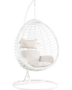 Hangesessel Mit Gestell O 106 Cm Rattan Weis Fano