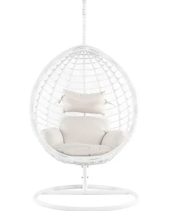 Hangesessel Mit Gestell O 106 Cm Rattan Weis Fano