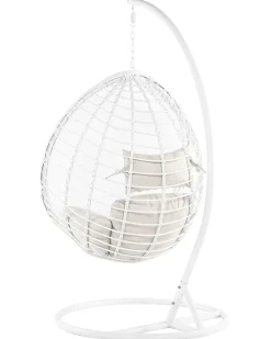 Hangesessel Mit Gestell O 106 Cm Rattan Weis Fano