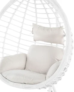 Hangesessel Mit Gestell O 106 Cm Rattan Weis Fano
