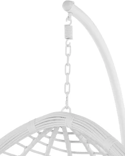 Hangesessel Mit Gestell O 106 Cm Rattan Weis Fano