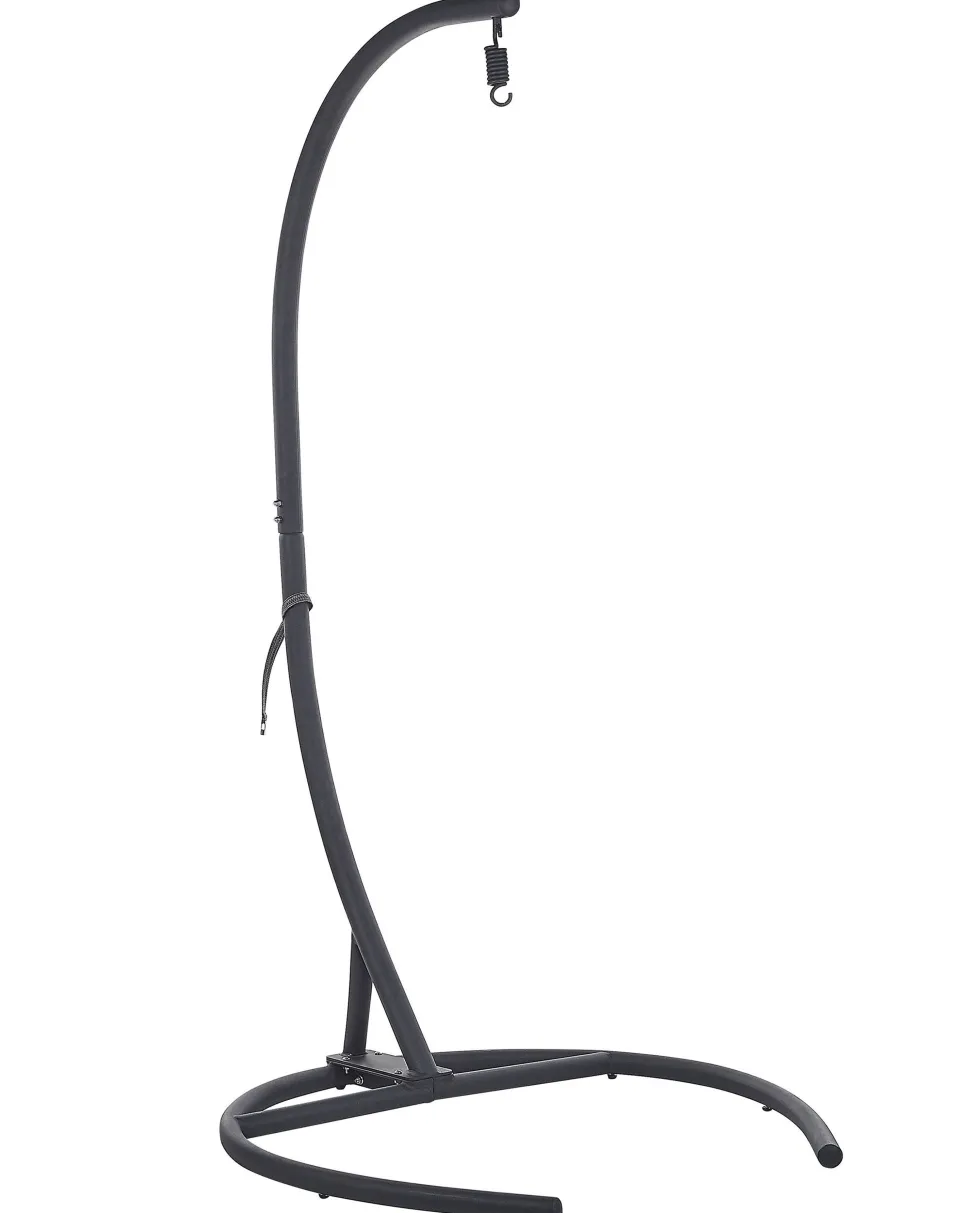 Hangesessel Mit Gestell O 105 Cm Rattan Dunkelgrau Sesia