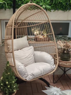 Hangesessel Mit Gestell O 97 Cm Rattan Naturlich Casoli