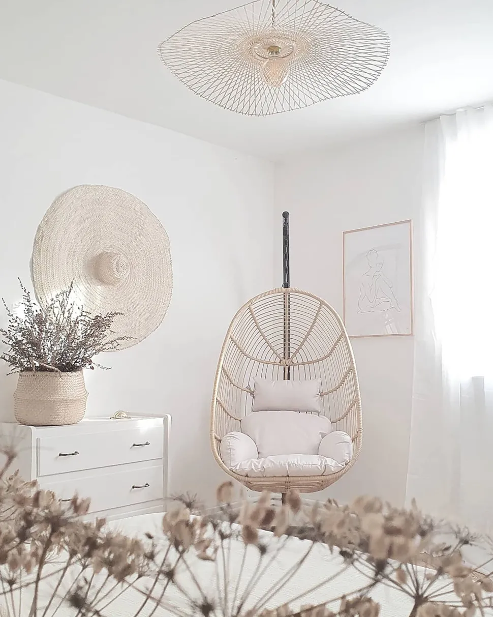 Hangesessel Mit Gestell O 97 Cm Rattan Naturlich Casoli