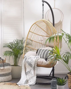 Hangesessel Mit Gestell O 97 Cm Rattan Naturlich Casoli