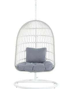 Hangesessel Mit Gestell O 102 Cm Flechtseil Weis Allera