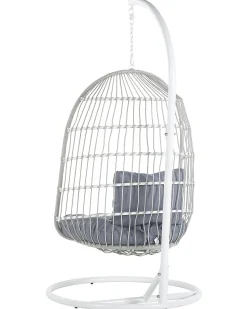 Hangesessel Mit Gestell O 102 Cm Flechtseil Weis Allera