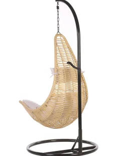 Hangesessel Mit Gestell O 95 Cm Rattan Naturlich Atri Ii