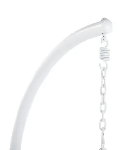 Hangesessel Mit Gestell O 102 Cm Rattan / Flechtseil Weis Alba