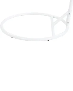 Hangesessel Mit Gestell O 102 Cm Rattan / Flechtseil Weis Alba