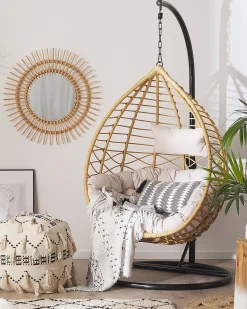 Hangesessel Mit Gestell O 97 Cm Rattan Naturlich Arsita