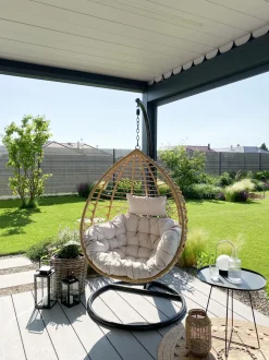 Hangesessel Mit Gestell O 97 Cm Rattan Naturlich Arsita