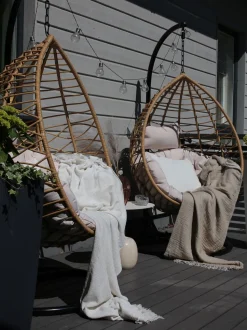 Hangesessel Mit Gestell O 97 Cm Rattan Naturlich Arsita