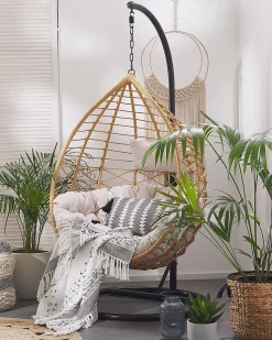Hangesessel Mit Gestell O 97 Cm Rattan Naturlich Arsita