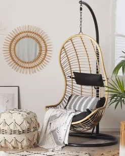 Hangesessel Mit Gestell O 97 Cm Rattan Naturlich Pineto