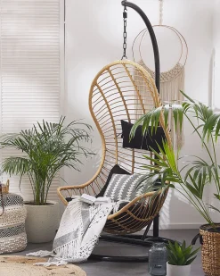 Hangesessel Mit Gestell O 97 Cm Rattan Naturlich Pineto