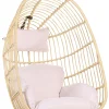 Hangesessel Rattan Naturlich / Beige Mit Sitzkissen Casoli