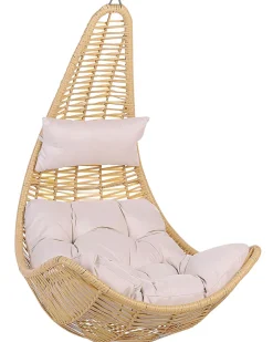Hangesessel Rattan Naturlich / Beige Mit Sitzkissen Atri Ii
