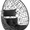Hangesessel Rattan Schwarz O 94 Cm Alatri