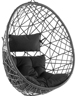 Hangesessel Rattan Schwarz O 94 Cm Alatri