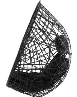 Hangesessel Rattan Schwarz O 94 Cm Alatri