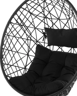 Hangesessel Rattan Schwarz O 94 Cm Alatri