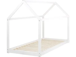 Hausbett Holz Weis 90 X 200 Cm Kinder Tosse