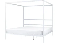 Himmelbett Metall Weis 180 X 200 Cm Lestards