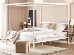 Himmelbett Metall Weis 180 X 200 Cm Lestards