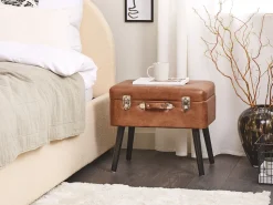 Hocker Braun Kunstleder Mallard