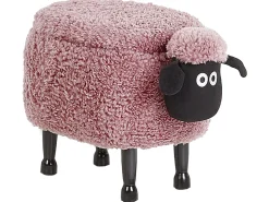 Hocker Felloptik Mit Stauraum Rosa Schafhocker Sheep