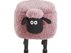 Hocker Felloptik Mit Stauraum Rosa Schafhocker Sheep