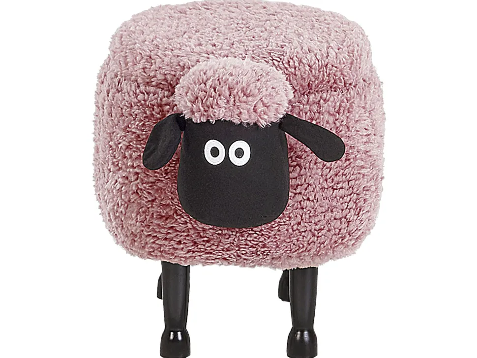 Hocker Felloptik Mit Stauraum Rosa Schafhocker Sheep