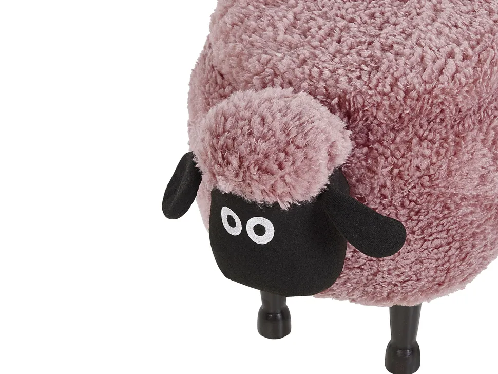 Hocker Felloptik Mit Stauraum Rosa Schafhocker Sheep