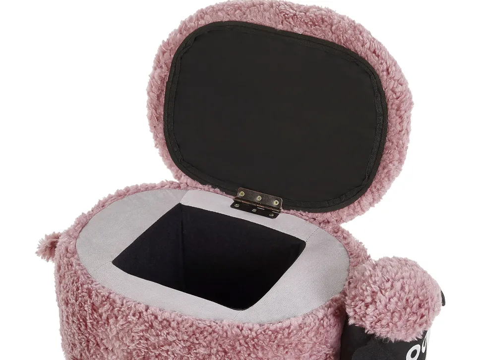 Hocker Felloptik Mit Stauraum Rosa Schafhocker Sheep