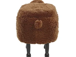 Hocker Felloptik Mit Stauraum Braun Sheep