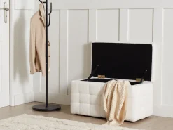 Hocker Mit Stauraum Boucle Weis Michigan