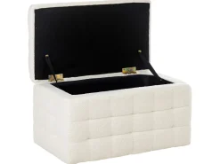 Hocker Mit Stauraum Boucle Weis Michigan