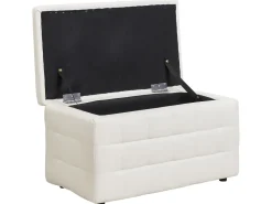 Hocker Mit Stauraum Kunstleder Weis Michigan
