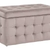 Hocker Mit Stauraum Samtstoff Rosa Michigan