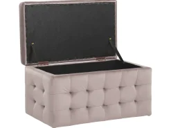 Hocker Mit Stauraum Samtstoff Rosa Michigan