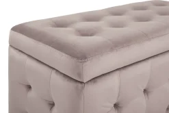 Hocker Mit Stauraum Samtstoff Rosa Michigan