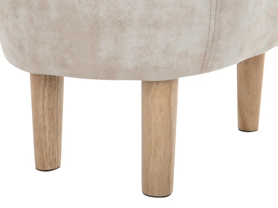 Hocker Polsterbezug Mit Stauraum Beige Reindeer