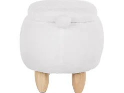 Hocker Polsterbezug Mit Stauraum Weis Bear