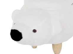 Hocker Polsterbezug Mit Stauraum Weis Bear