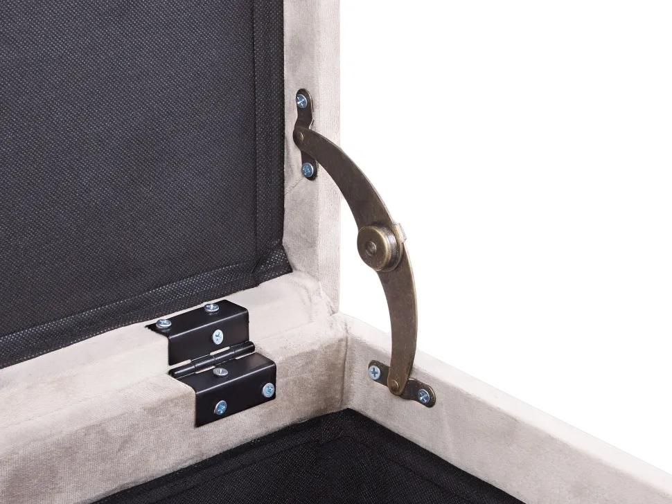 Hocker Samtstoff Mit Stauraum Lachsrosa Loretto